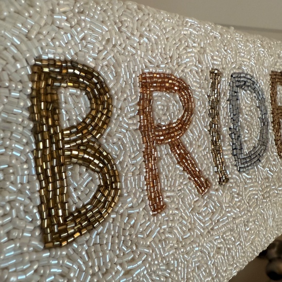 Beaded bride crossbody purse - Picture 2 of 2